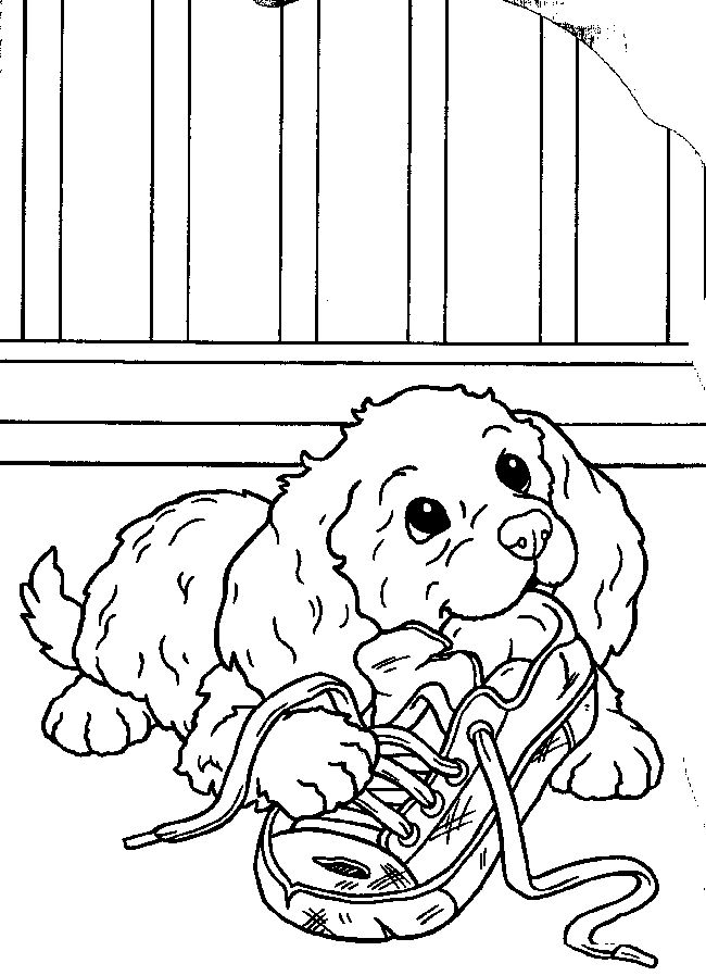 Puppy Coloring Picture 7