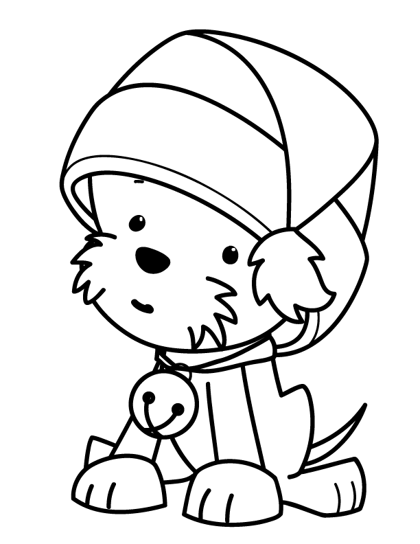 Puppy Coloring Picture 8