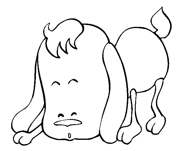 Puppy Coloring Picture 9