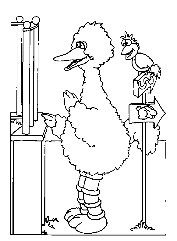 Sesame Street Coloring Picture 11