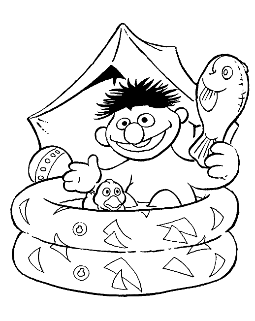 Sesame Street Coloring Picture 7