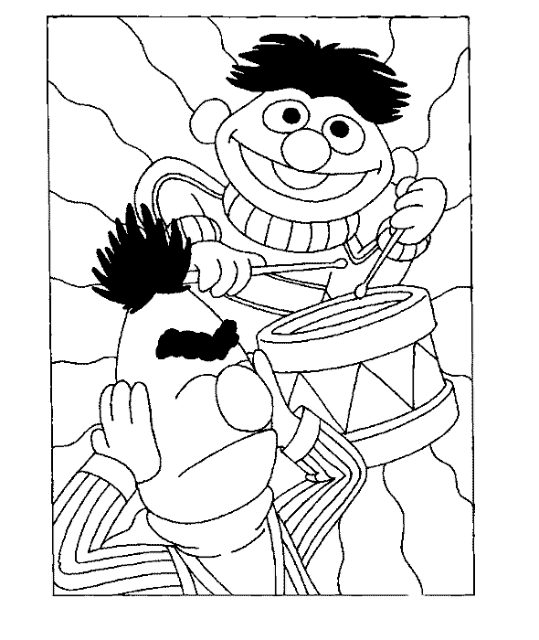 Sesame Street Coloring Picture 9