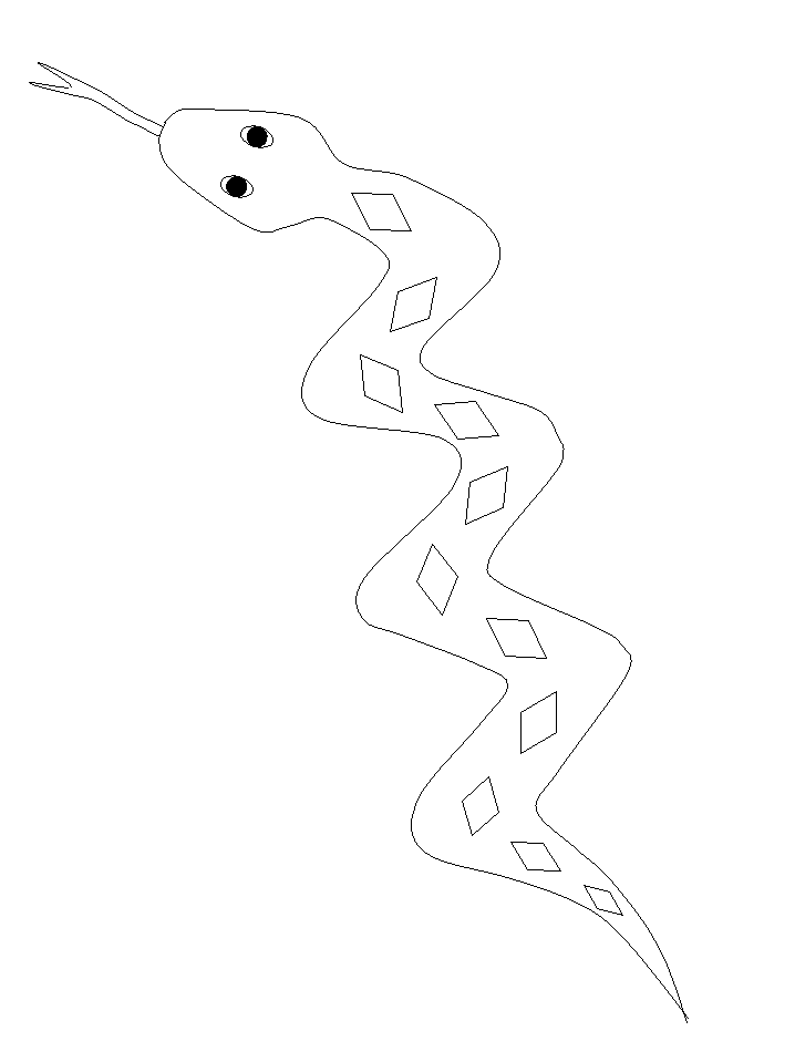 Snake Coloring Picture 10