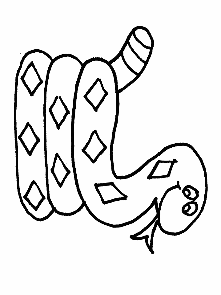 Snake Coloring Picture 4