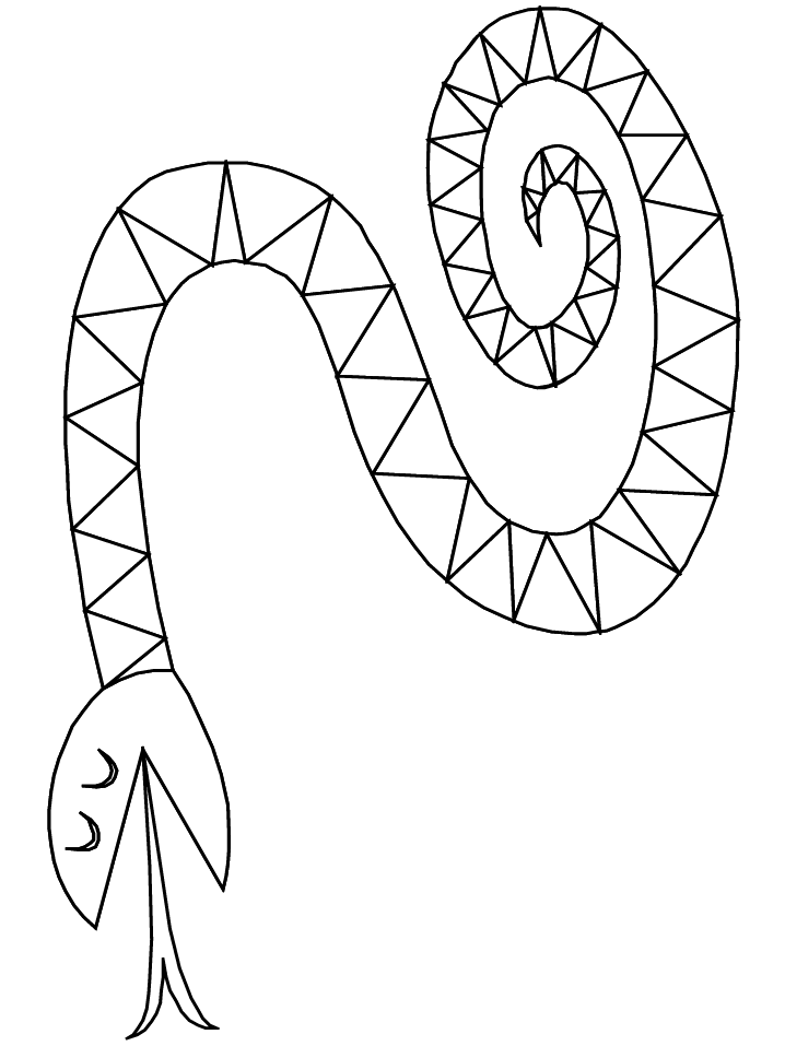 Snake Coloring Picture 8