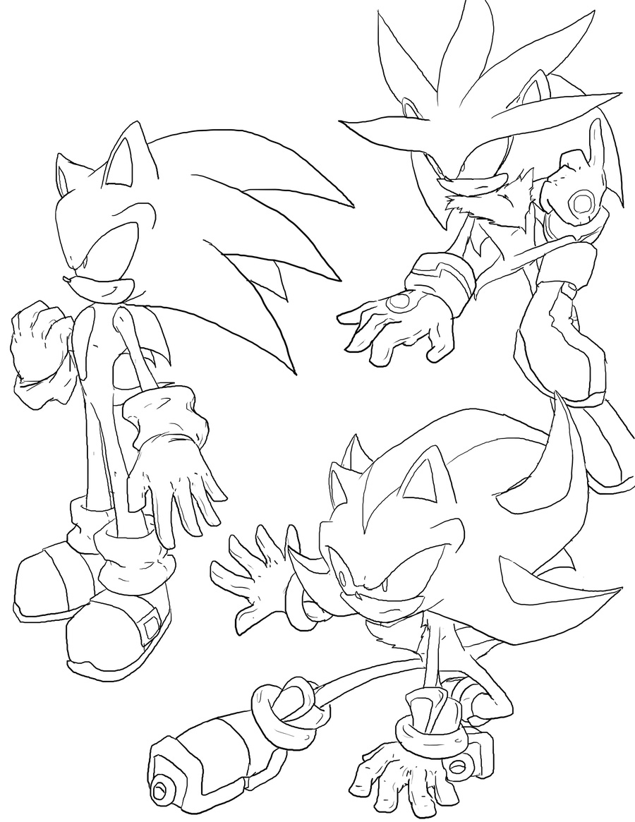 Sonic Coloring Picture 1