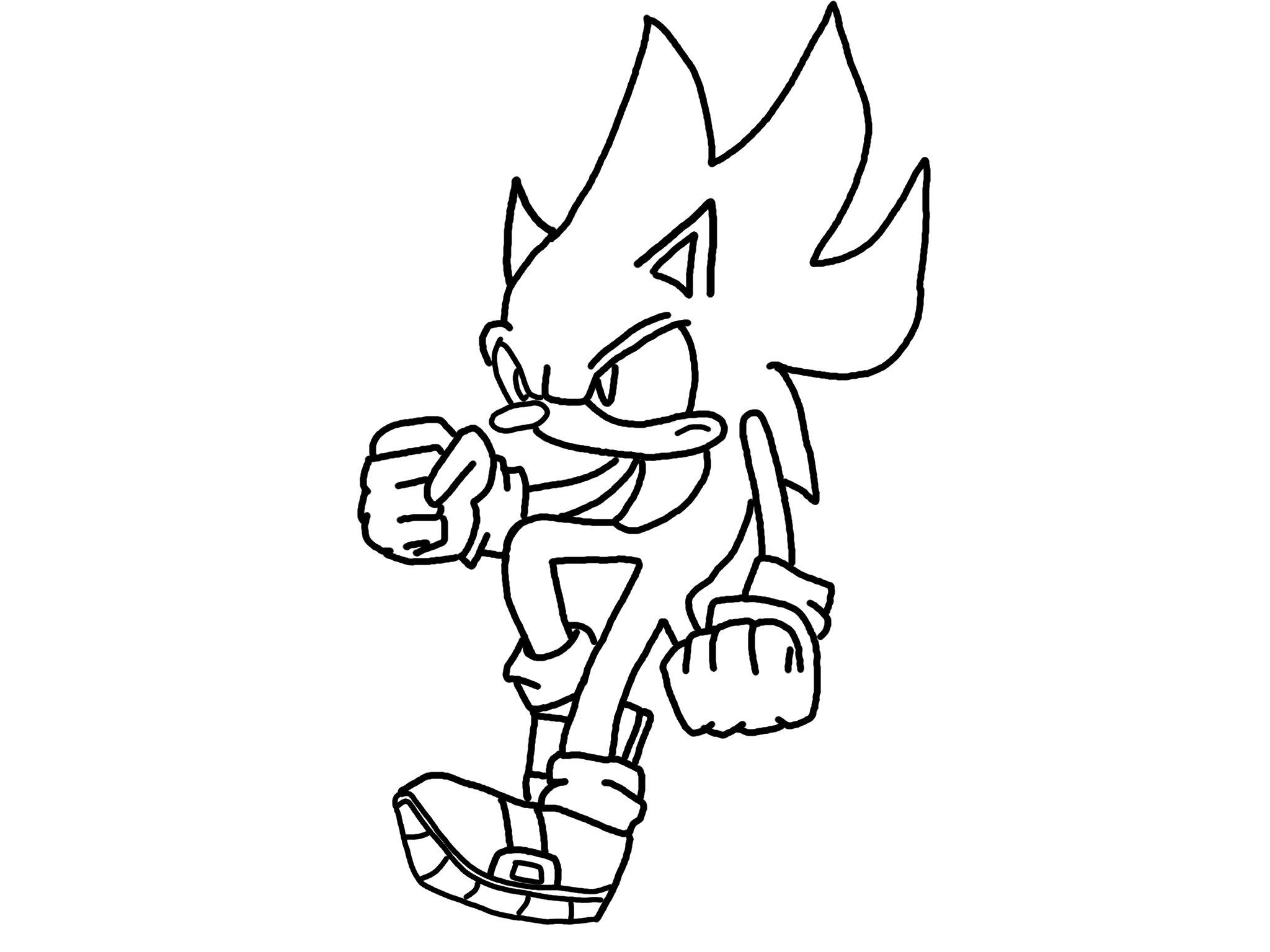 Sonic Coloring Picture 10