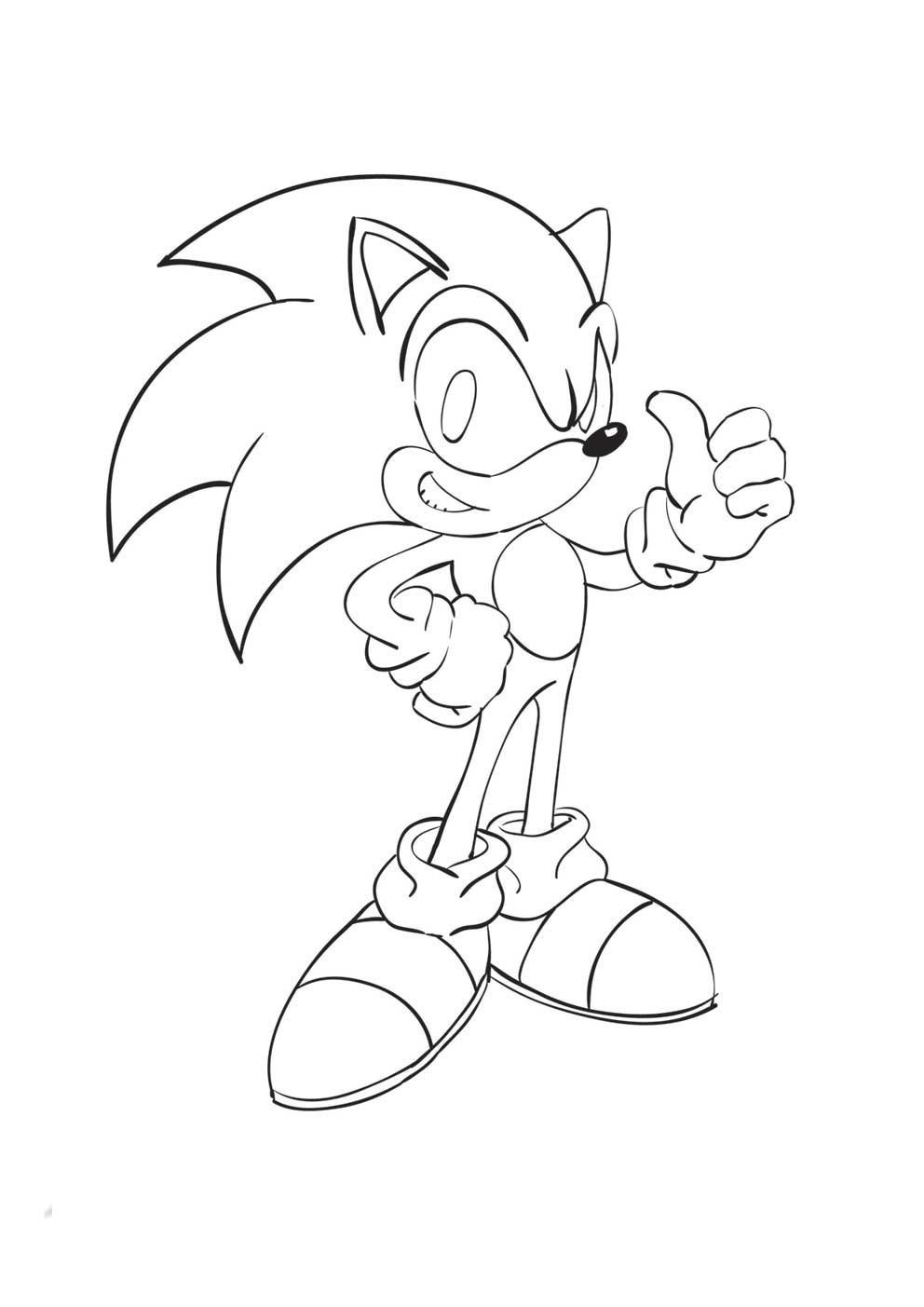 Sonic Coloring Picture 11