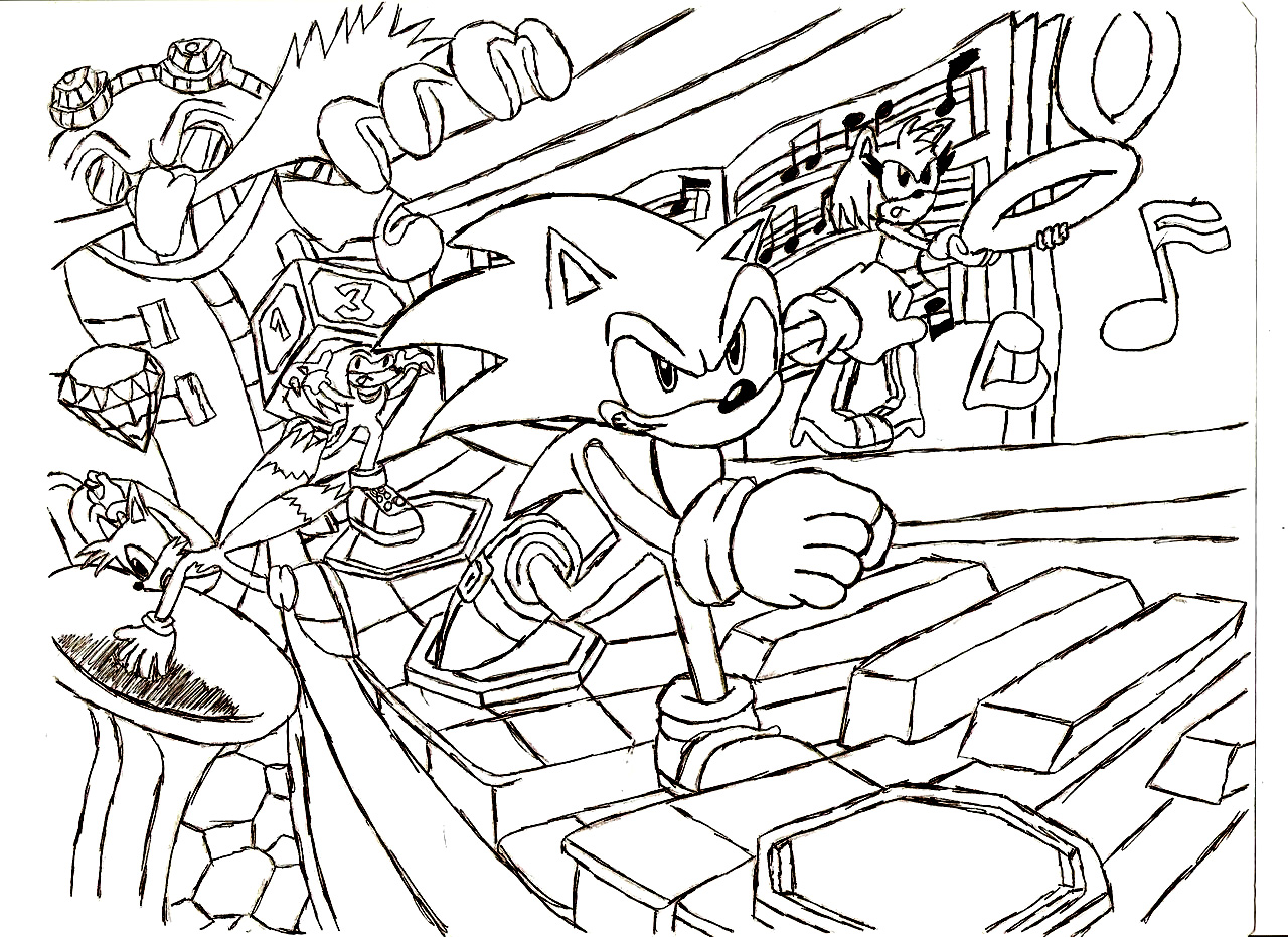 Sonic Coloring Picture 12