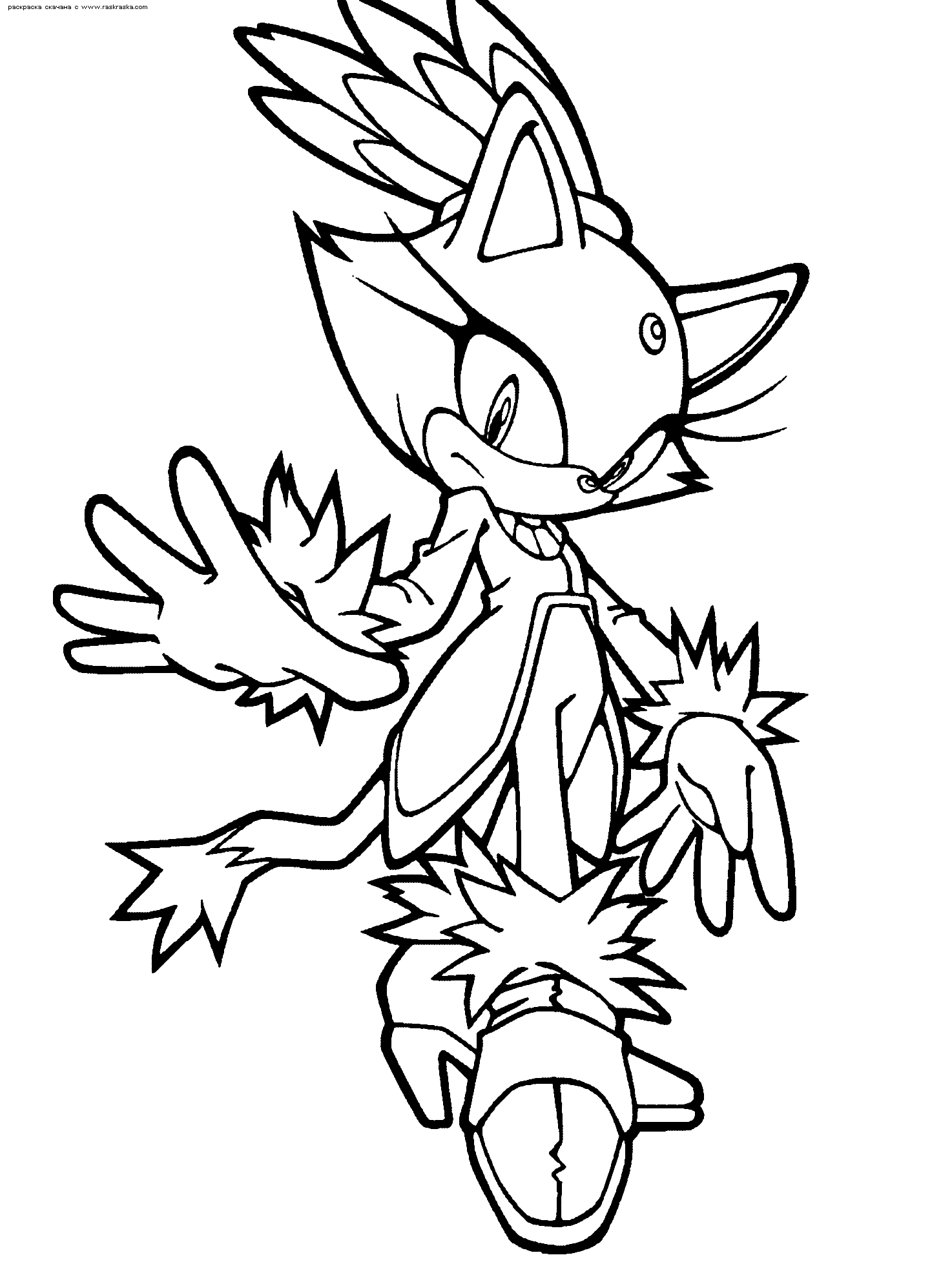 Sonic Coloring Picture 4