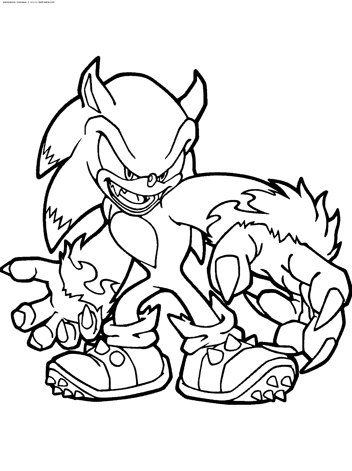 Sonic Coloring Picture 5