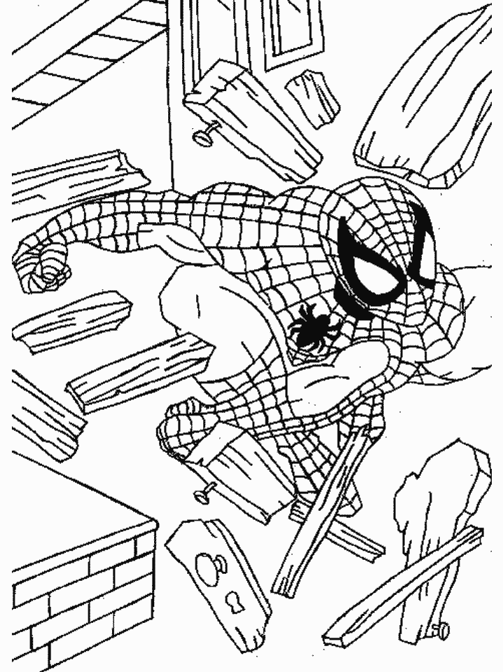 Spiderman Coloring Picture 3