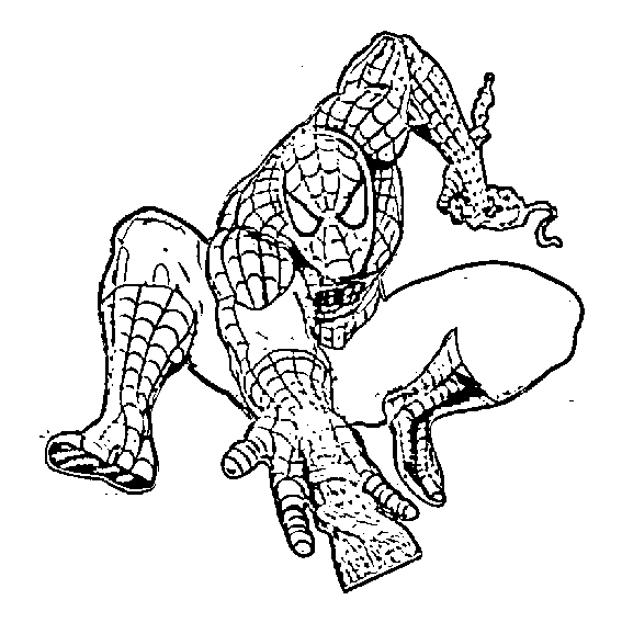 Spiderman Coloring Picture 4