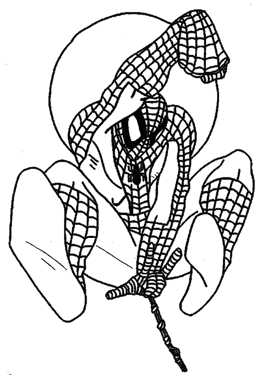 Spiderman Coloring Picture 7