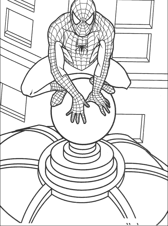 Spiderman Coloring Picture 8