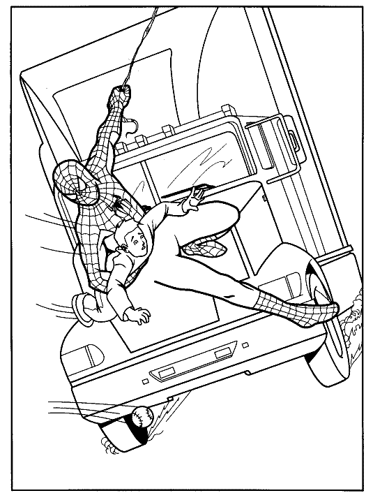 Spiderman Coloring Picture 9