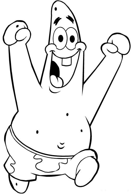 Sponge Bob Coloring Picture 3