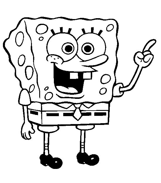 Sponge Bob Coloring Picture 5