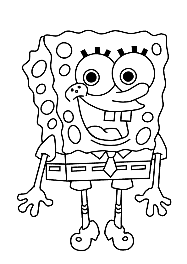 Sponge Bob Coloring Picture 7
