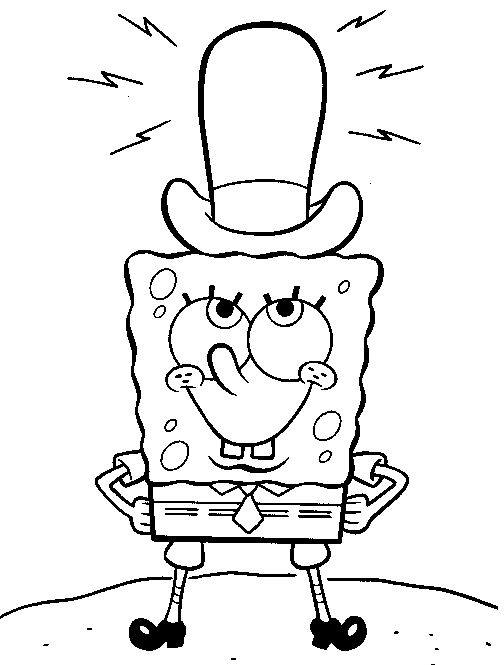 Sponge Bob Coloring Picture 8