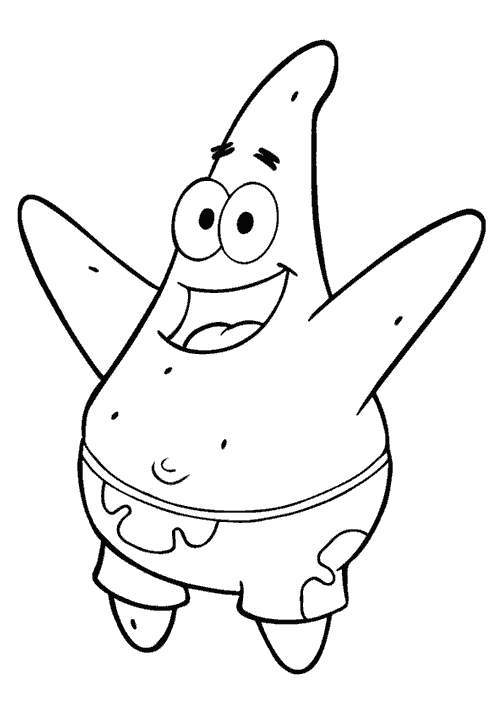 Sponge Bob Coloring Picture 9