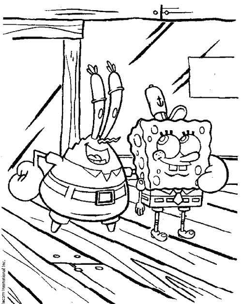 Spongebob Squarepants Coloring Picture 3
