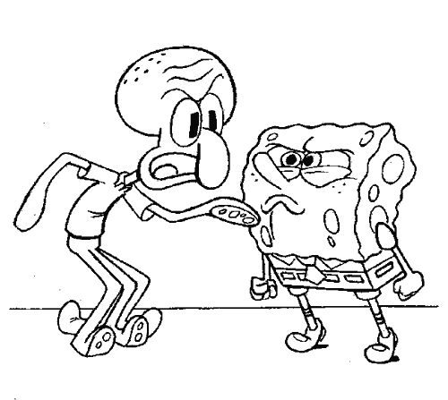 Spongebob Squarepants Coloring Picture 4
