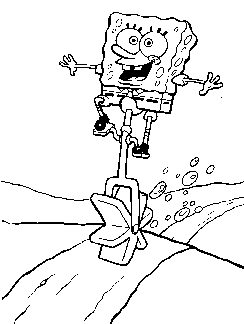 Spongebob Squarepants Coloring Picture 8