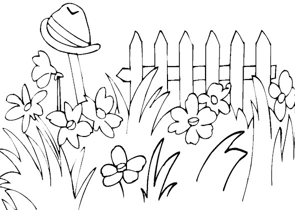 Spring Coloring Picture 6