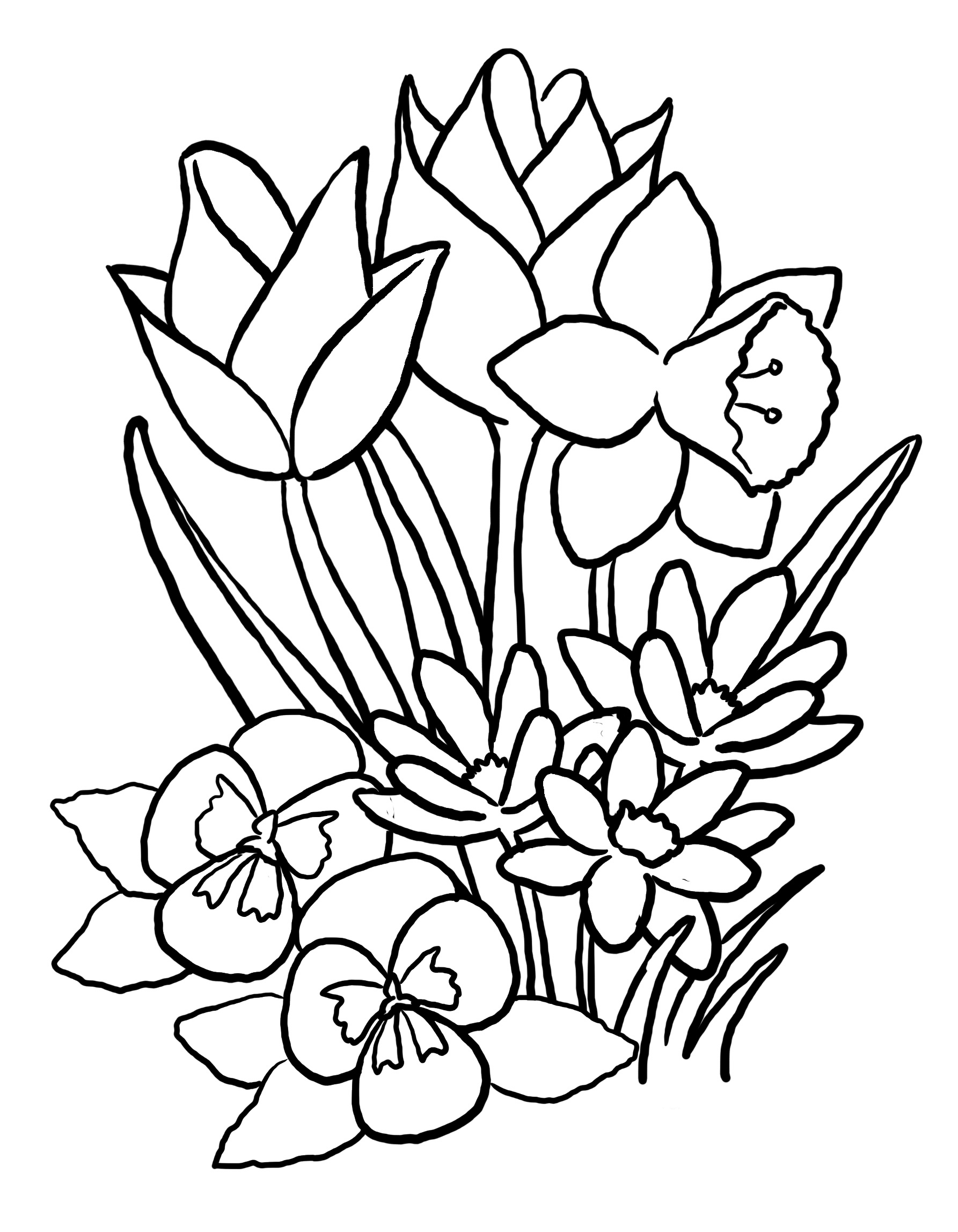 Spring Coloring Picture 9