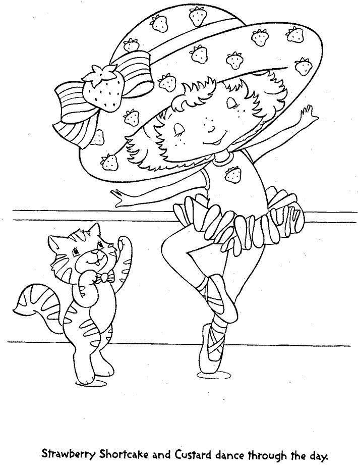 Strawberry Shortcake Coloring Picture 1