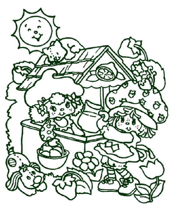 Strawberry Shortcake Coloring Picture 11