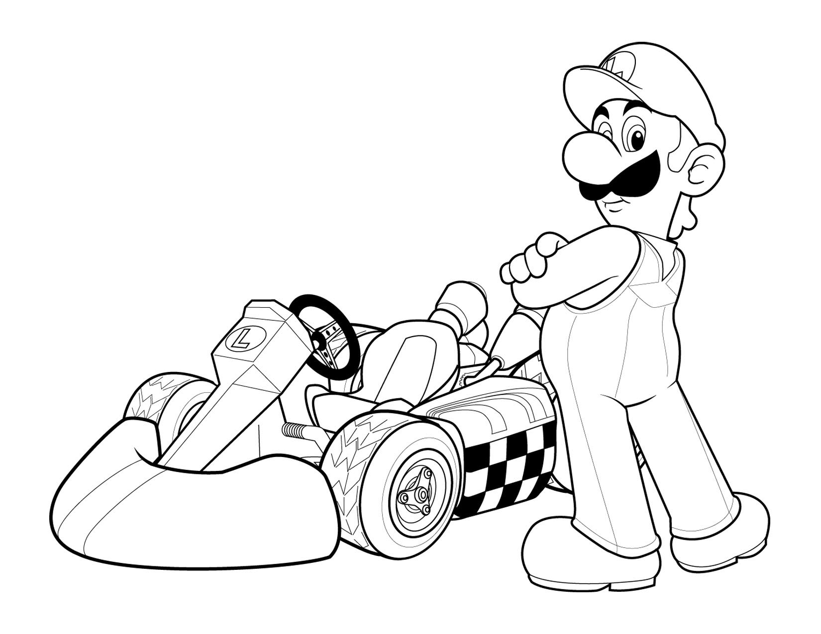 Super Mario Coloring Picture 2