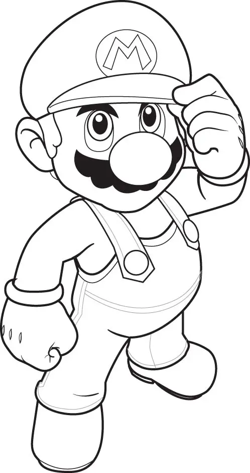 Super Mario Coloring Picture 3