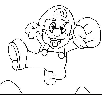 Super Mario Coloring Picture 7