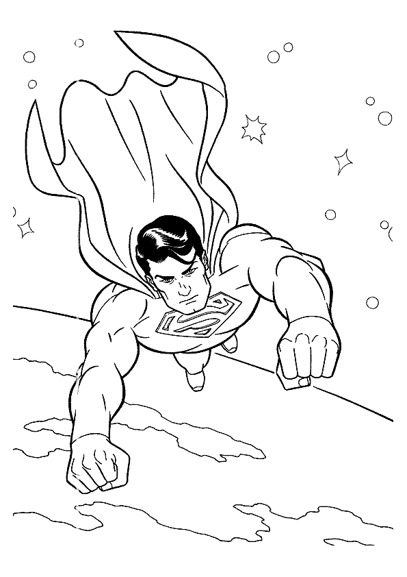 Superhero Coloring Picture 9