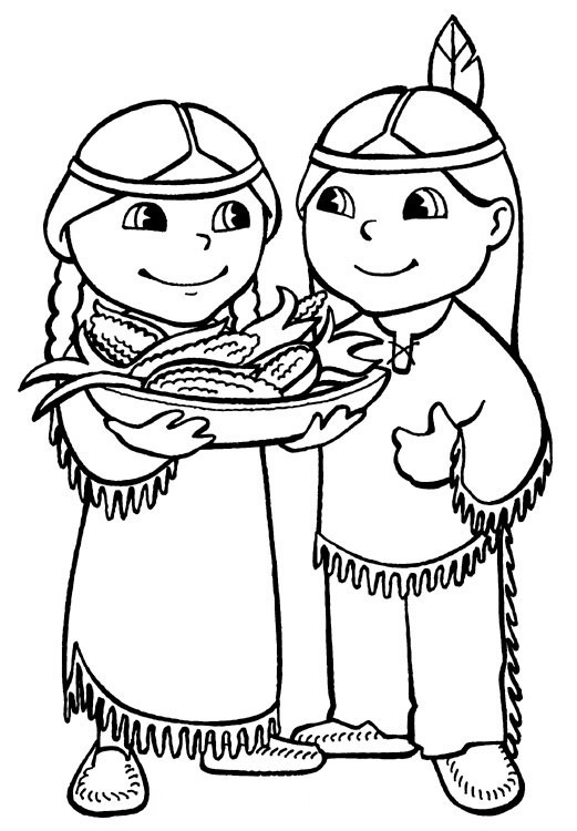 Thanksgiving Coloring Picture 1