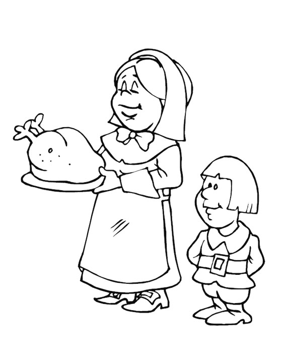 Thanksgiving Coloring Picture 10