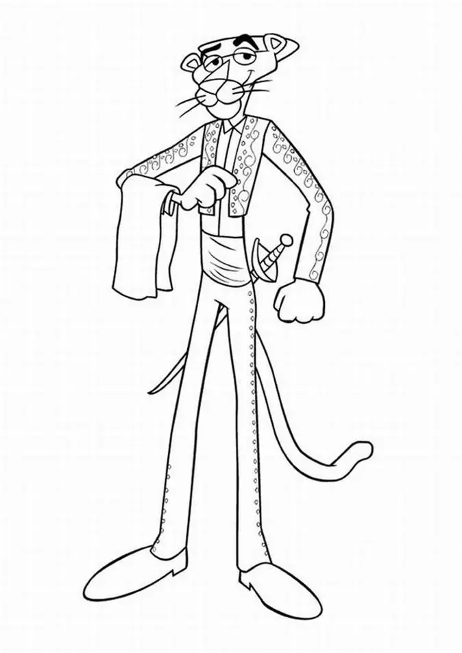The Pink Panther Show Coloring Picture 3