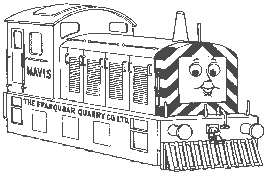 Thomas Coloring Picture 1