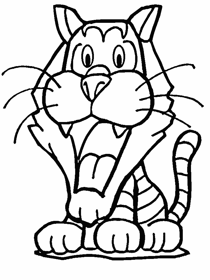 Tiger Coloring Picture 1