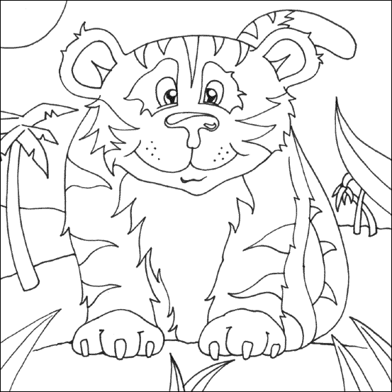 Tiger Coloring Picture 10