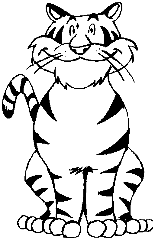 Tiger Coloring Picture 2