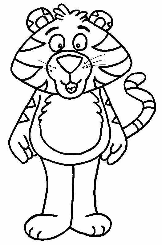 Tiger Coloring Picture 3