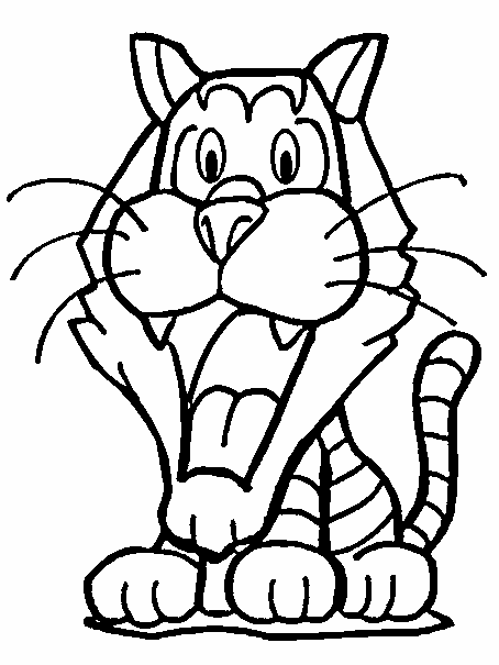 Tiger Coloring Picture 4