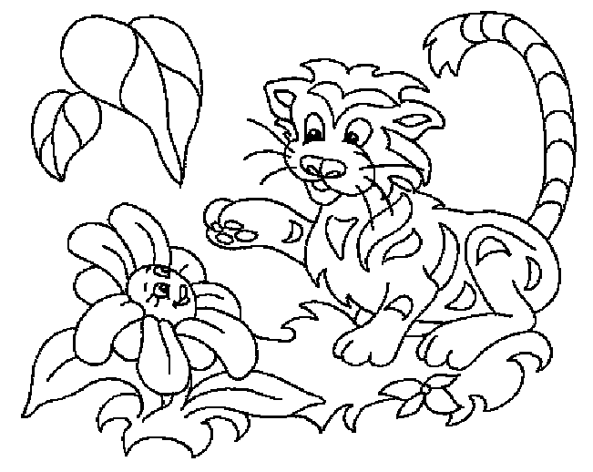 Tiger Coloring Picture 6