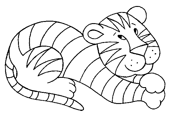 Tiger Coloring Picture 8