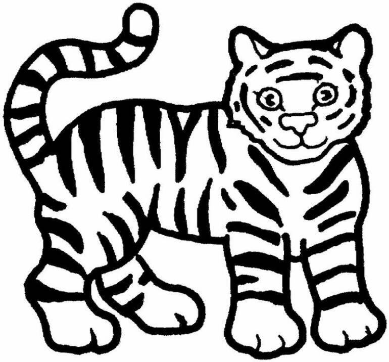 Tiger Coloring Picture 9