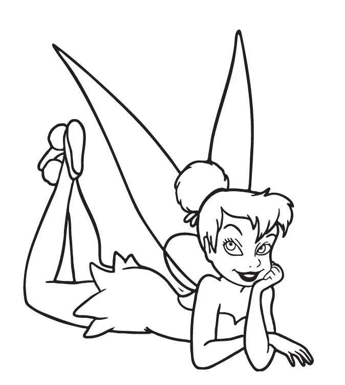 Tinkerbell Coloring Picture 1