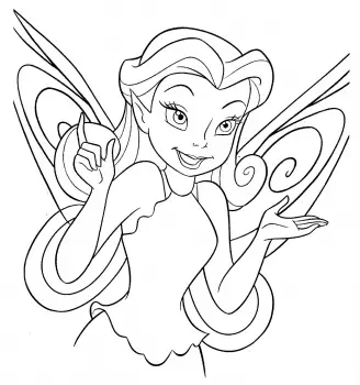 Tinkerbell Coloring Picture 2